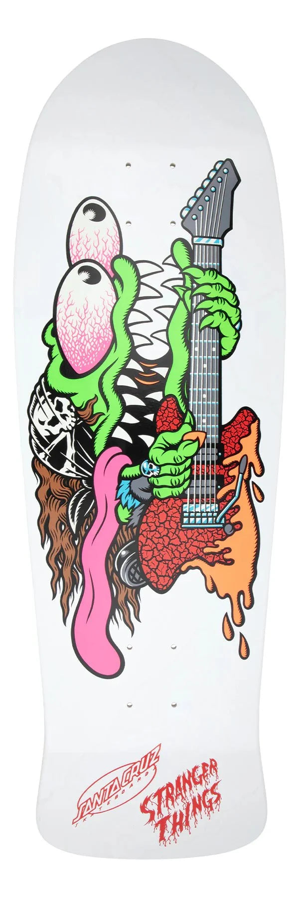 10.1in Stranger Things Meek Eddie Slasher Reveal Santa Cruz Skateboard Deck - SkateTillDeath.com