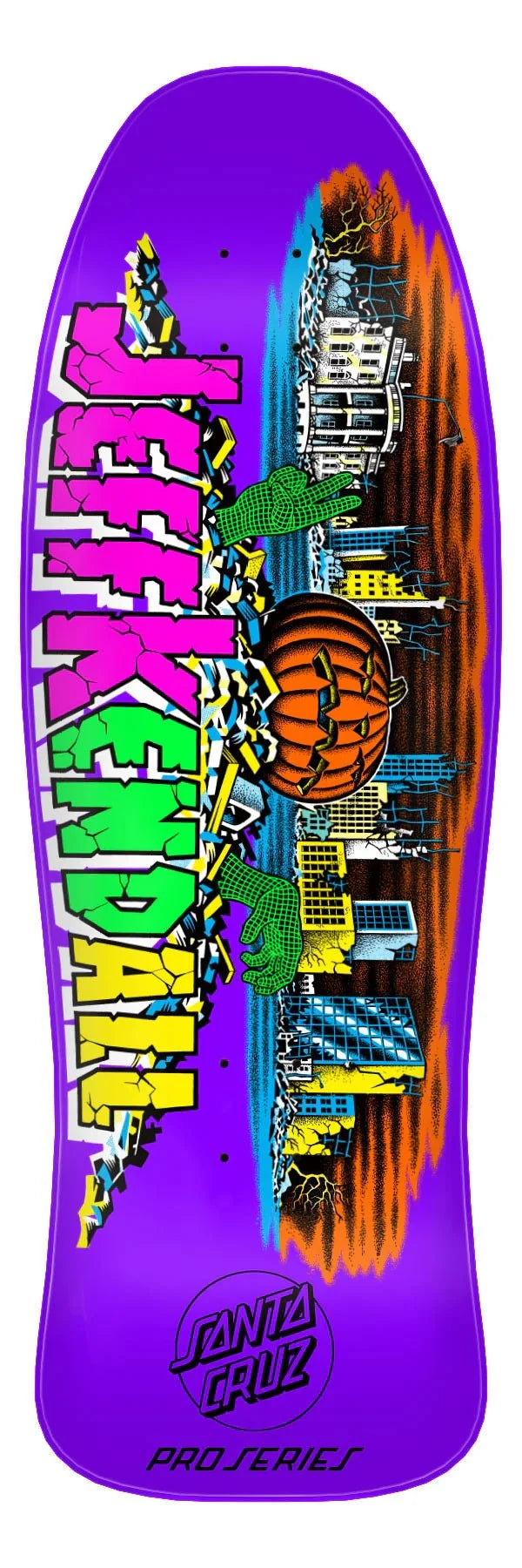 10in Jeff Kendall Pumpkin Reissue Santa Cruz Skateboard Deck - SkateTillDeath.com