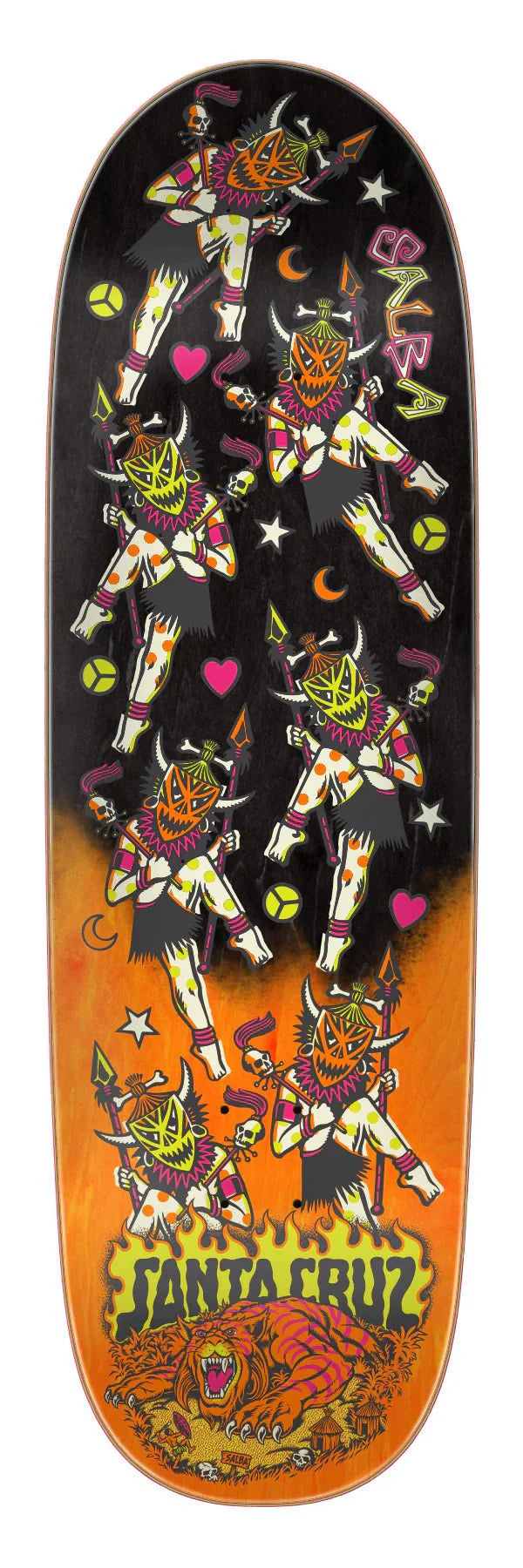8.80in Salba Firedance Santa Cruz Egg Skateboard Deck - SkateTillDeath.com