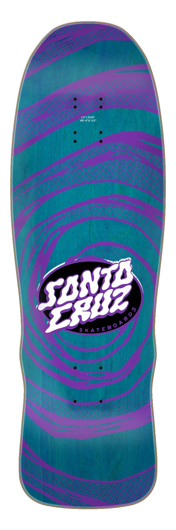 9.5in Winkowski Vertigo Medium Santa Cruz Shaped Skateboard Deck - SkateTillDeath.com