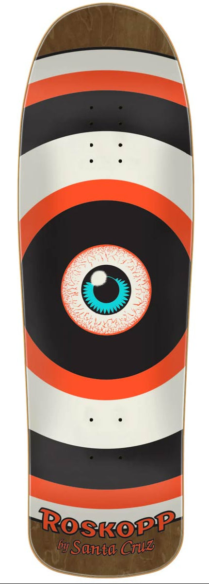 9.62in Roskopp Target Eye Santa Cruz Reissue Skateboard Deck - SkateTillDeath.com