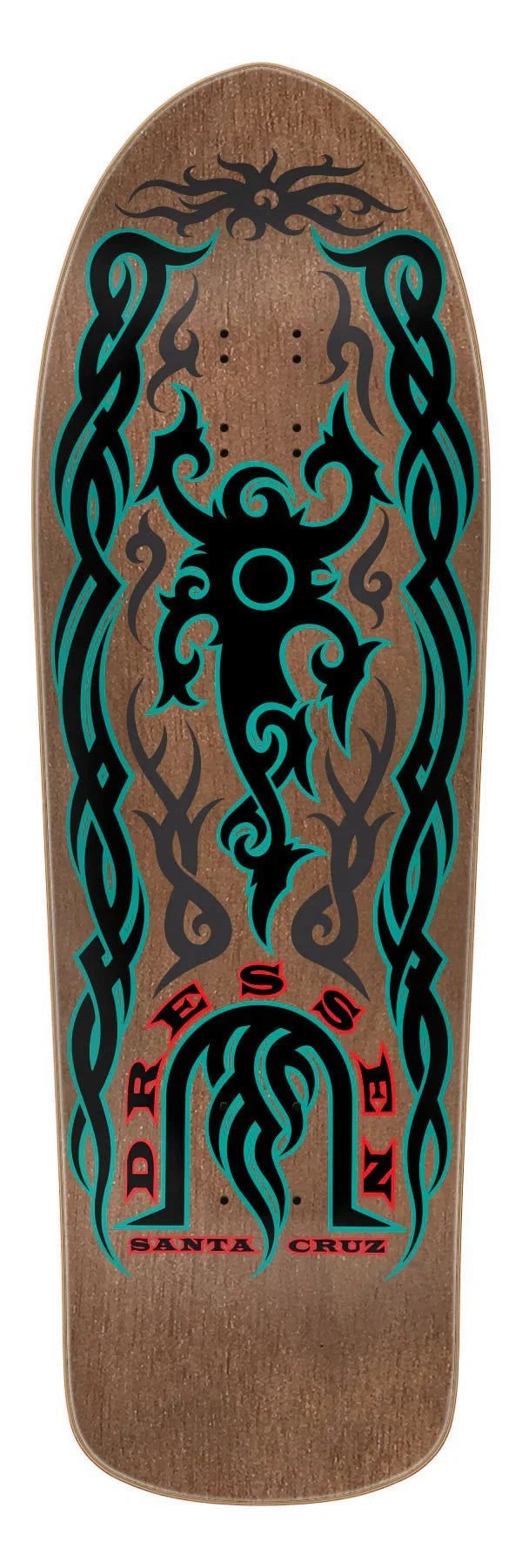 9.9in Eric Dressen Tribal Reissue Santa Cruz Skateboard Deck - SkateTillDeath.com