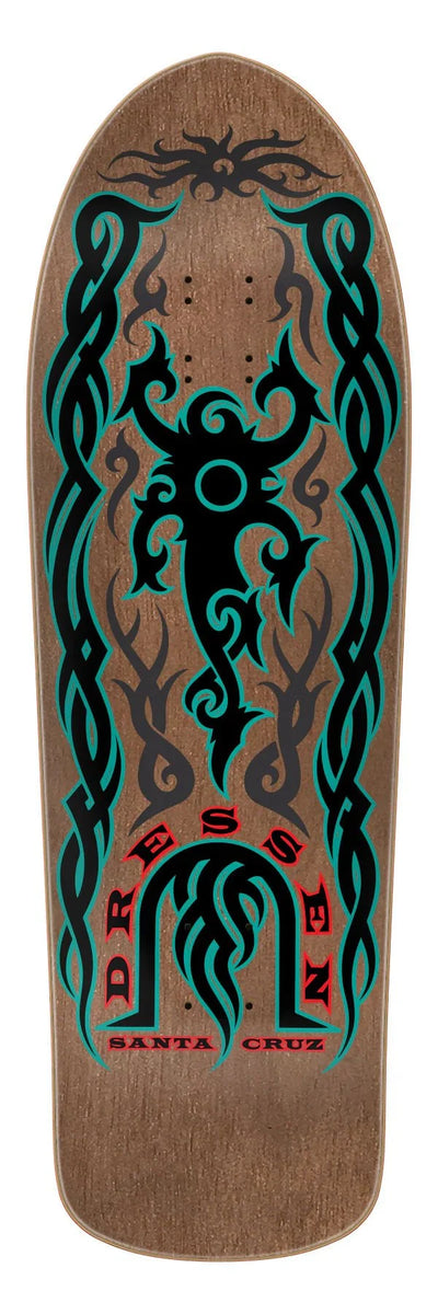 9.9in Eric Dressen Tribal Reissue Santa Cruz Skateboard Deck