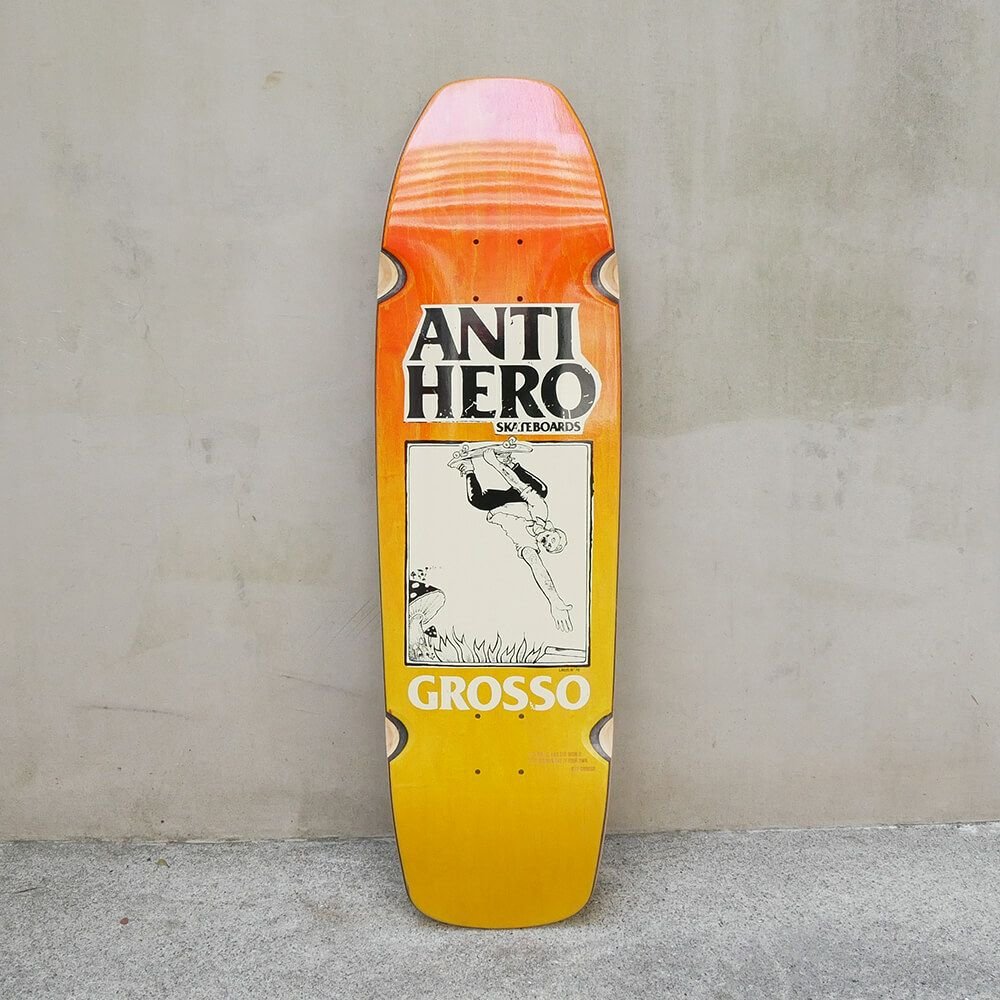 ANTI - HERO SSD 25 GROSSO HAND PLANT 9.25 WHEEL WELLS SQUARE EDGE DECK - SkateTillDeath.com