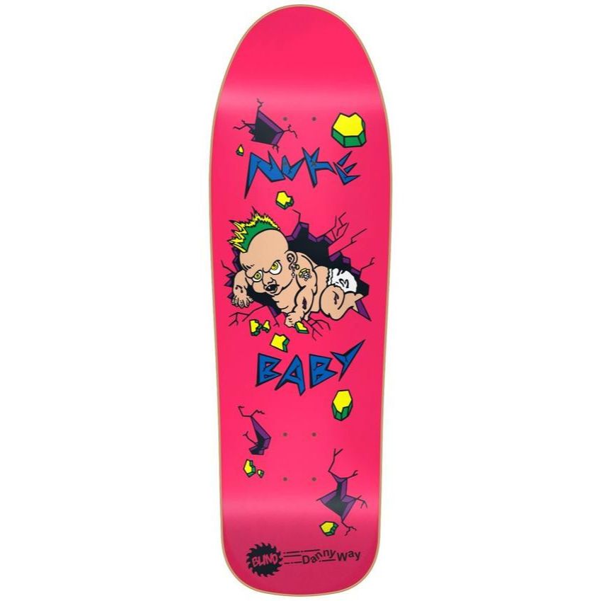 bLind Danny Way Nuke Baby Screenprinted Skateboard deck 9.7" - SkateTillDeath.com