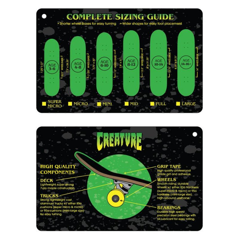 creature catacomb mid 7.8" complete skateboard - SkateTillDeath.com