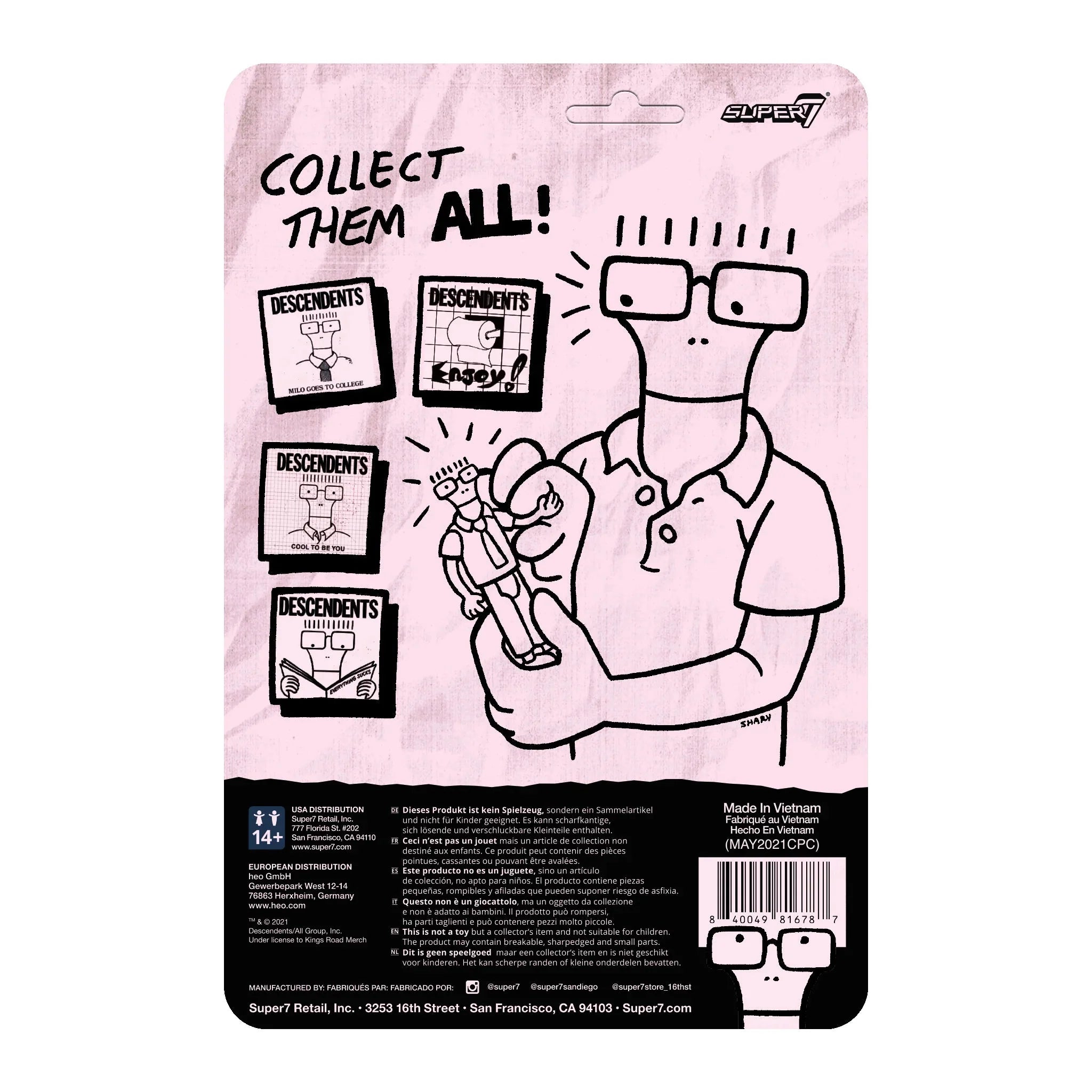 Descendents ReAction Figure Milo (Enjoy) - SkateTillDeath.com