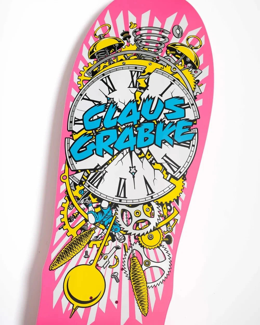 Grabke Exploding Clock Reissue 10.04in x 29.83in Santa Cruz Decks - SkateTillDeath.com