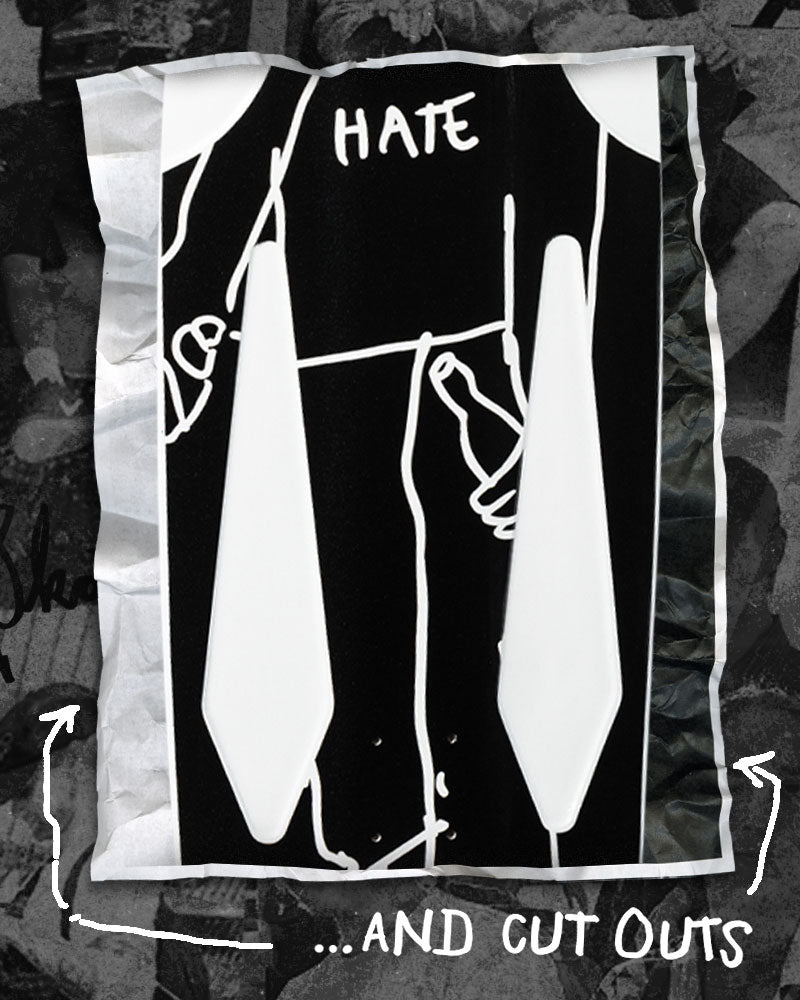 KROOKED Skateshop Day 2025 BEAMER LOVE & HATE DECKS - SkateTillDeath.com