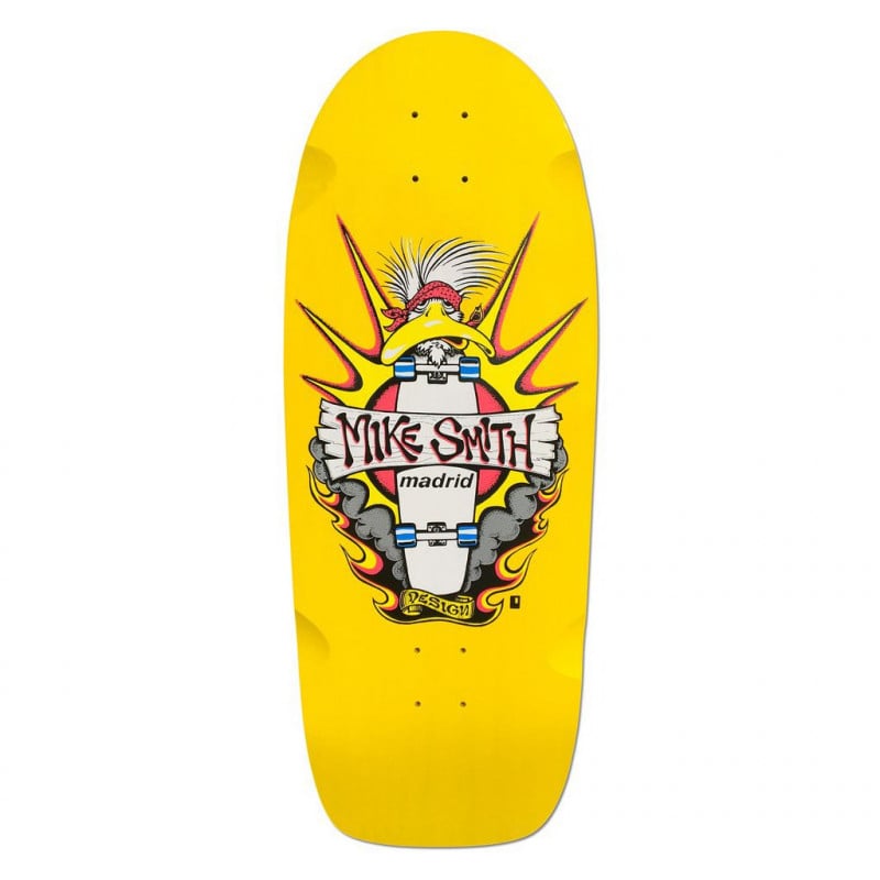 MADRID MIKE SMITH YELLOW DUCK OLD SCHOOL SKATEBOARD DECK - SkateTillDeath.com