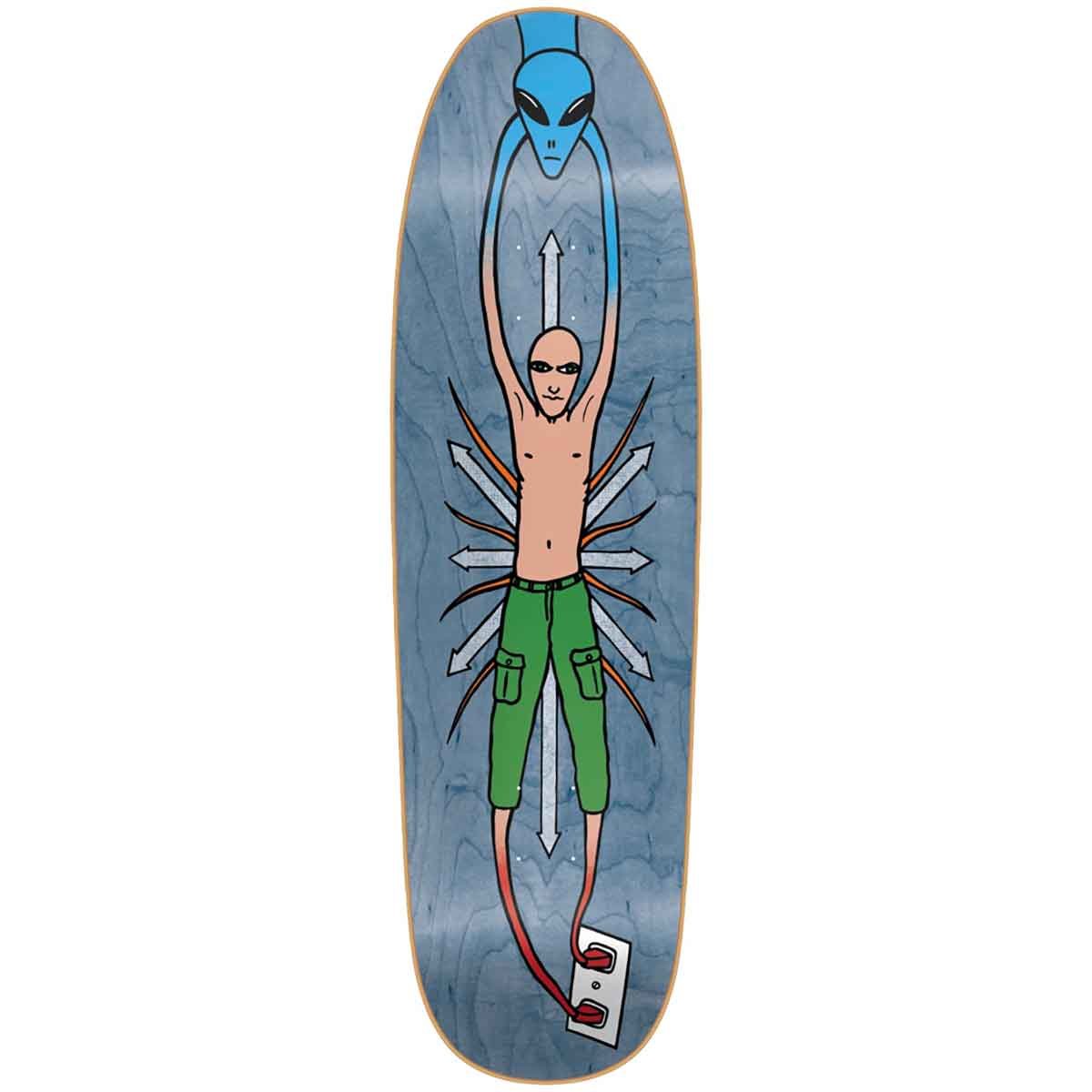 New Deal Skateboards Vallely Alien Screenprinted Assorted Veneer Deck 9.18" - SkateTillDeath.com