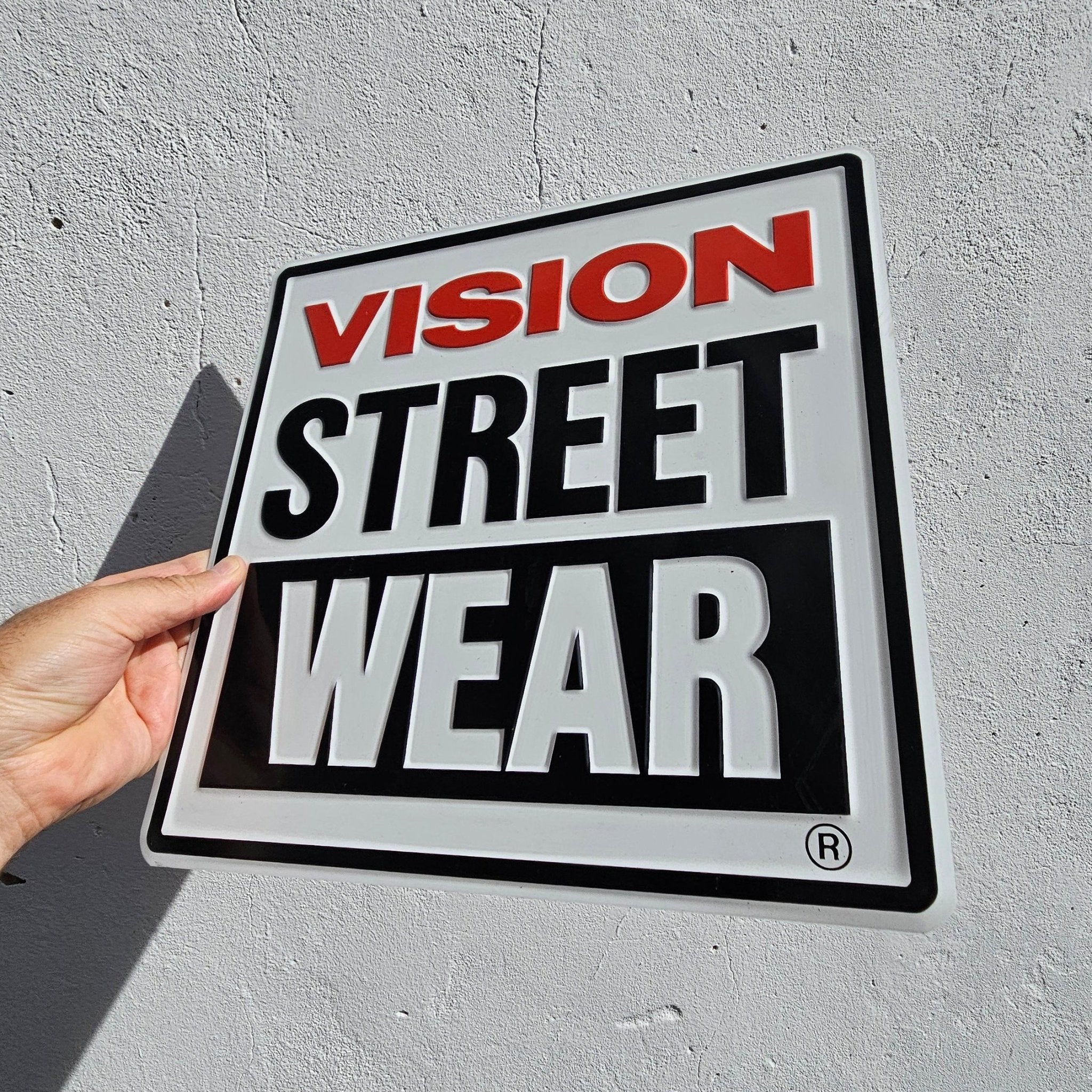 Original Vision Street Wear Metallic Sign - SkateTillDeath.com