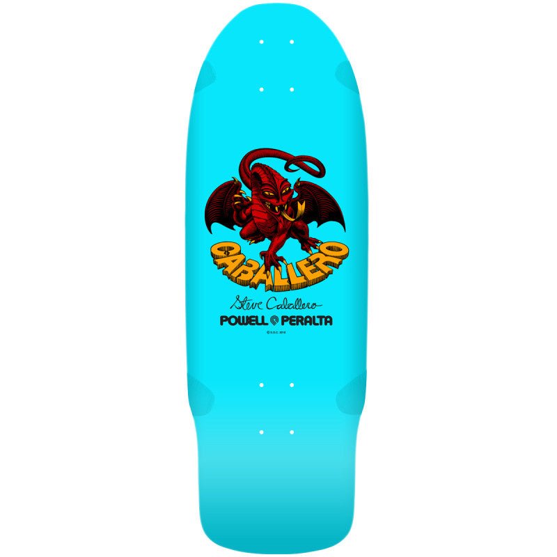 POWELL PERALTA BONES BRIGADE CABALLERO SERIES 15 SKATEBOARD DECK LIGHT BLUE 10.09 - SkateTillDeath.com