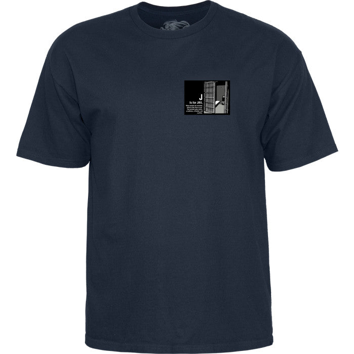 Powell Peralta Chris Senn Police T-Shirt - SkateTillDeath.com