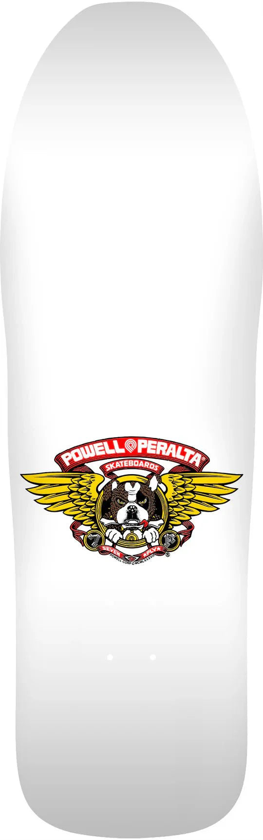 POWELL PERALTA FRANKIE HILL "BULLDOG" White w/ Gold Foil 10" SKATEBOARD DECK - SkateTillDeath.com