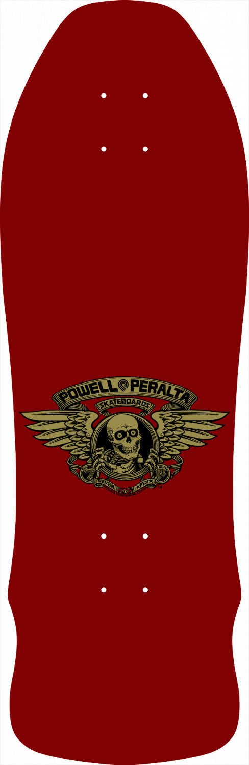 Powell Peralta GeeGah Ripper Maroon Skateboard Deck - 9.75 x 30 - SkateTillDeath.com