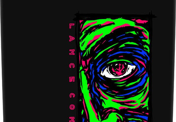 Powell Peralta Lance Conklin Face "2" Reissue Skateboard Deck Blacklight - 9.75 x 32.09 - SkateTillDeath.com