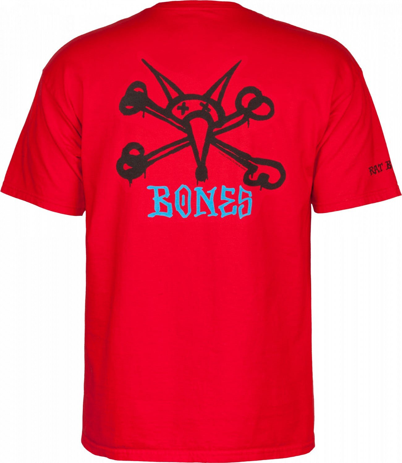 Powell Peralta Rat Bones T-shirt red - SkateTillDeath.com