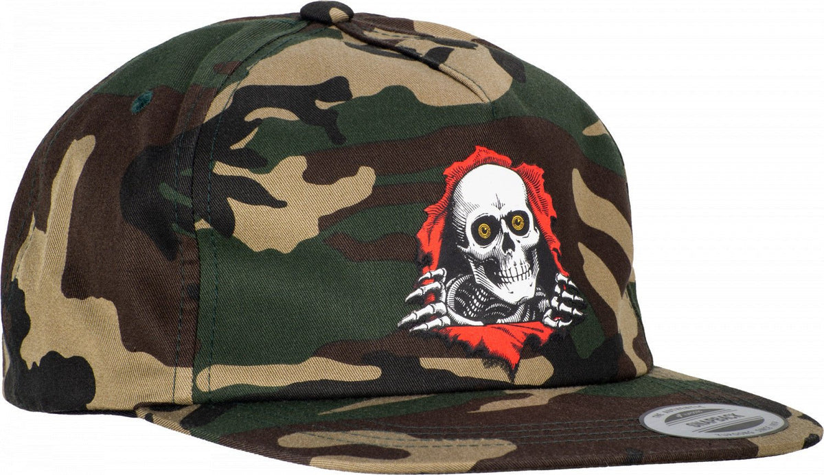 Powell Peralta Ripper "2" Snap Back Cap - Camo - SkateTillDeath.com