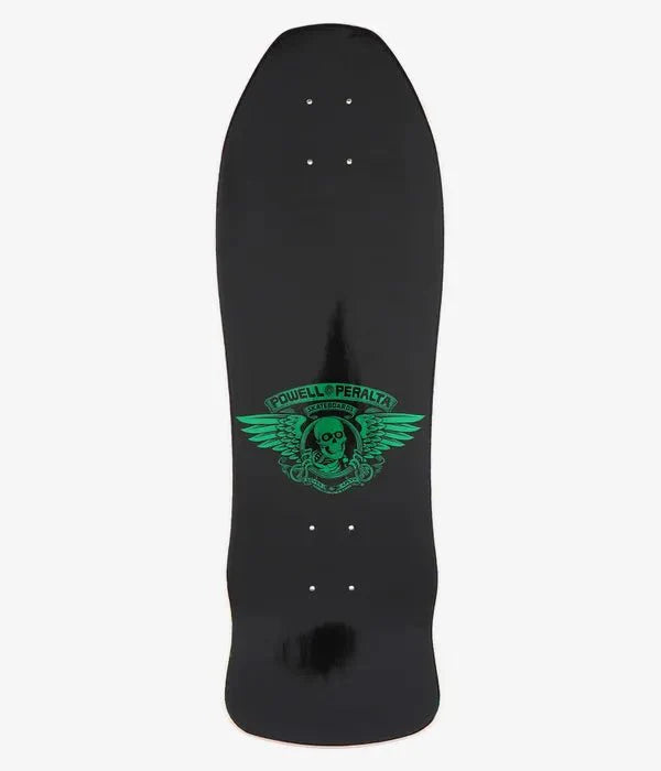 Powell - Peralta Skull & Sword Geegah 9.75" Skateboard Deck (green foil) - SkateTillDeath.com