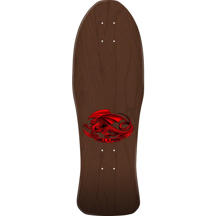 Powell Peralta Steve Caballero Chinese Dragon Reissue Skateboard Deck Brown Stain - 10 x 30 - SkateTillDeath.com