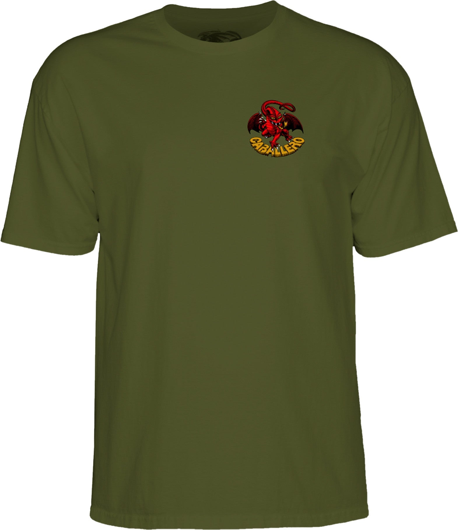 Powell Peralta Steve Caballero Dragon II T-shirt - Military Green - SkateTillDeath.com