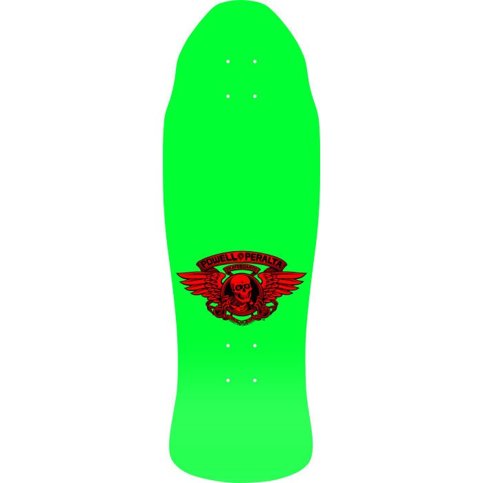 Powell Peralta Steve Caballero Street Reissue Skateboard Deck Green/White - 9.625 x 29.75 - SkateTillDeath.com