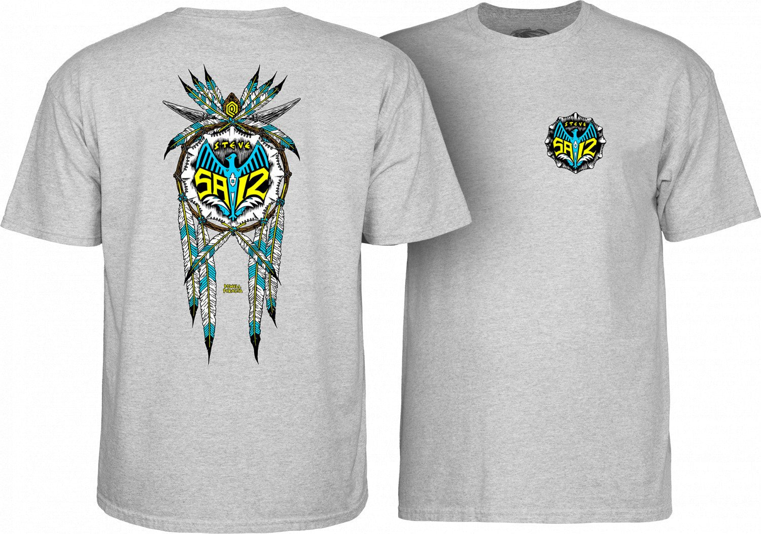 Powell Peralta Steve Saiz Totem T-Shirt - SkateTillDeath.com