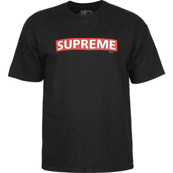 Powell Peralta Supreme Logo T-shirt Black - SkateTillDeath.com