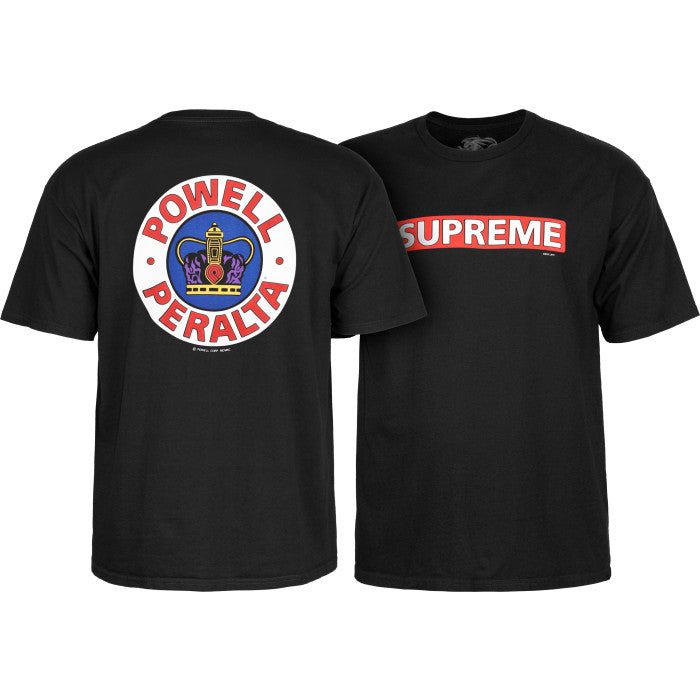 Powell Peralta Supreme Logo T-shirt Black - SkateTillDeath.com