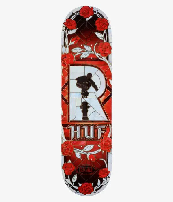 Real Huf Cathedral 8.5" Skateboard Deck (multi) - SkateTillDeath.com