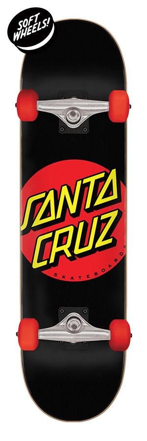 Santa Cruz Classic Dot Super Micro Sk8 7.25" Complete Skateboard - SkateTillDeath.com