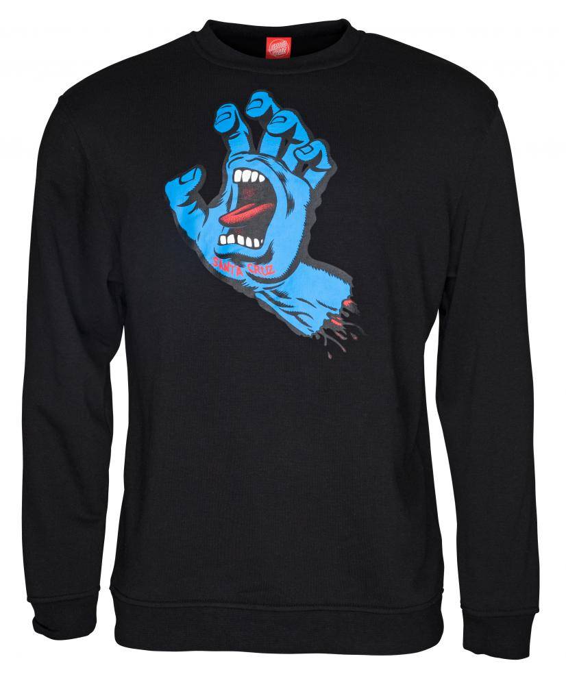 Santa Cruz Crew Screaming Hand black - SkateTillDeath.com
