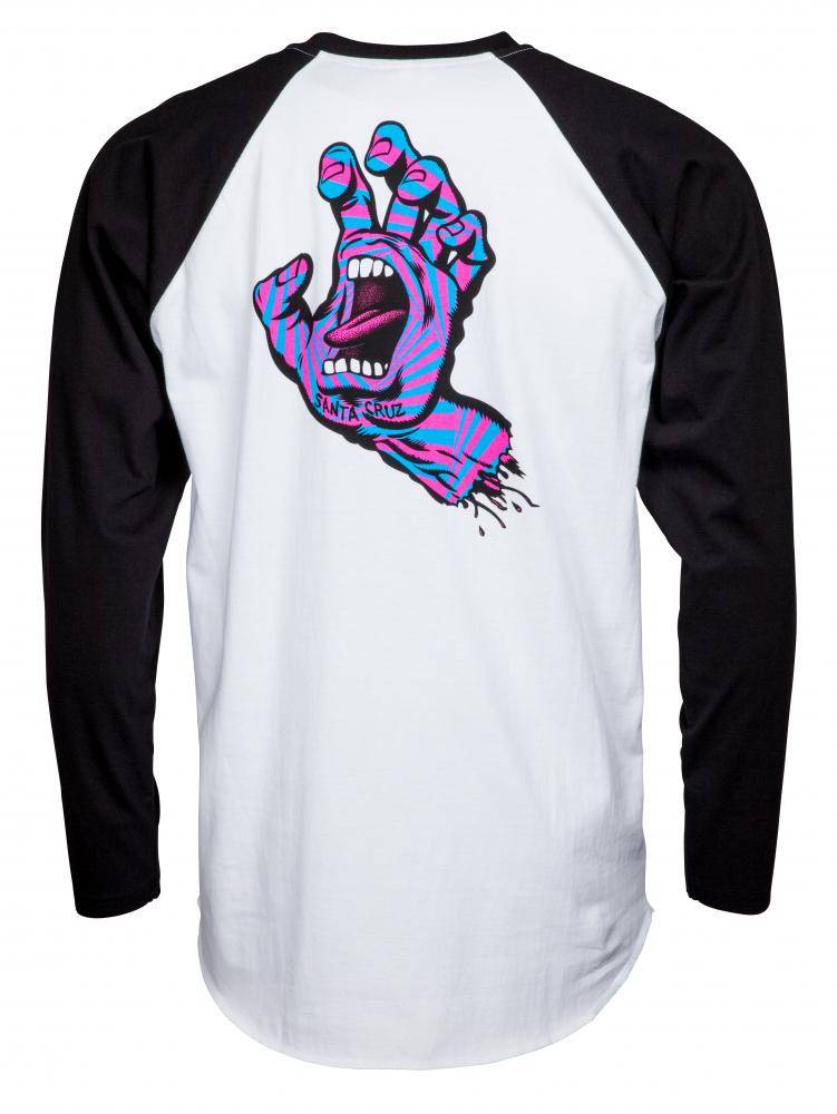 Santa Cruz Longsleeve screaming hand T Shirt - SkateTillDeath.com