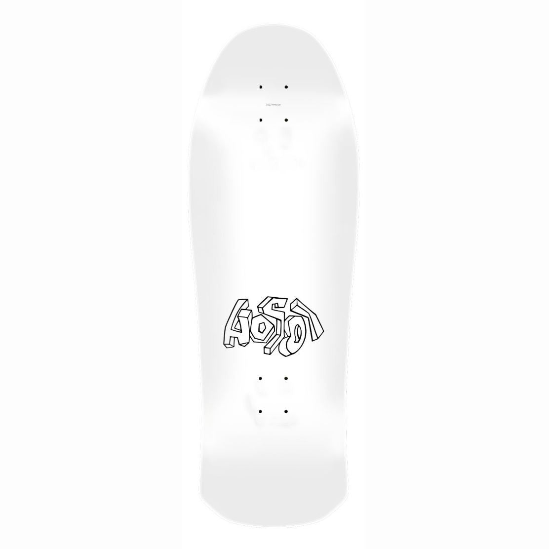 Santa Cruz Old School Hosoi Picasso Reissue Deck (White) - SkateTillDeath.com