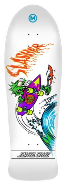 Santa Cruz Old School Meek OG Slasher Reissue Deck (White) - SkateTillDeath.com