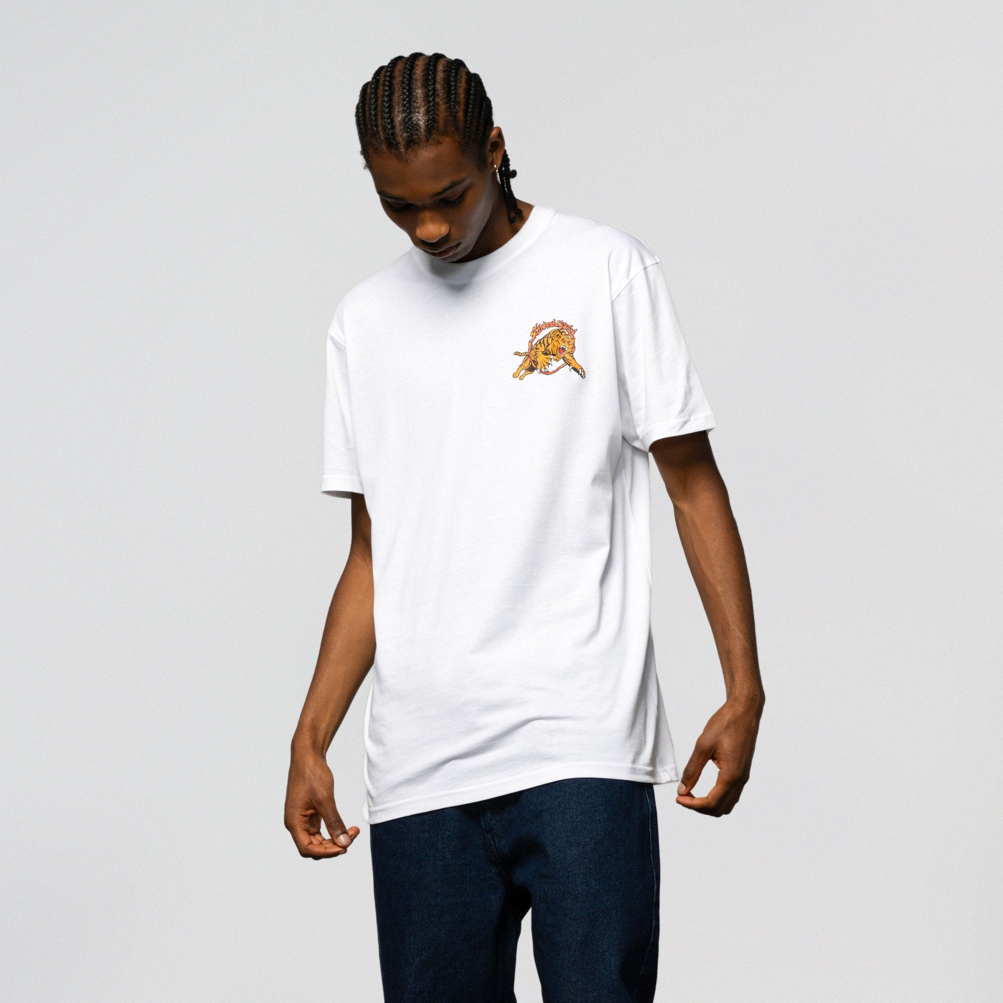 SANTA CRUZ SALBA TIGER REDUX T-SHIRT - SkateTillDeath.com
