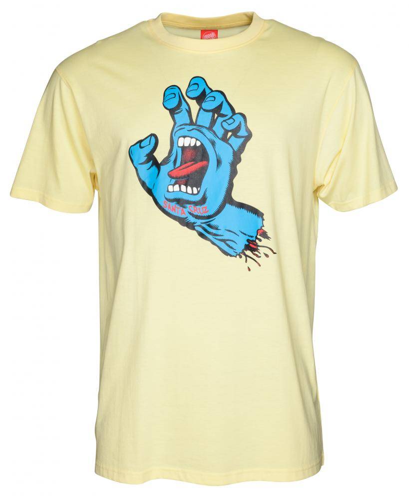 Santa Cruz T-Shirt Screaming Hand Lemon - SkateTillDeath.com