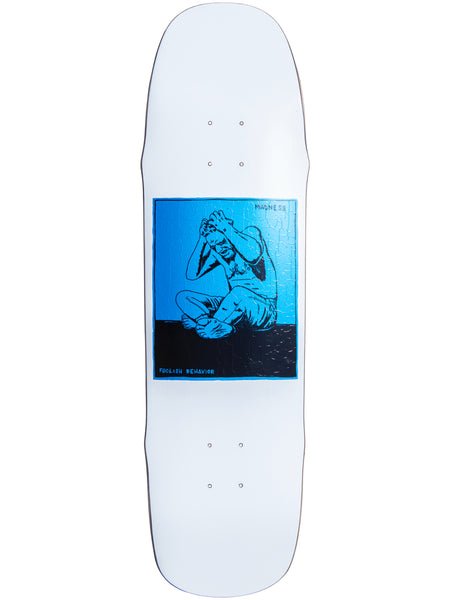 Stressed 8.5" (White/Blue) Deck - SkateTillDeath.com