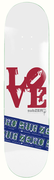 SUB ZERO DECK LOVE PARK 8.5 X 31.95 WB 14.25 - SkateTillDeath.com
