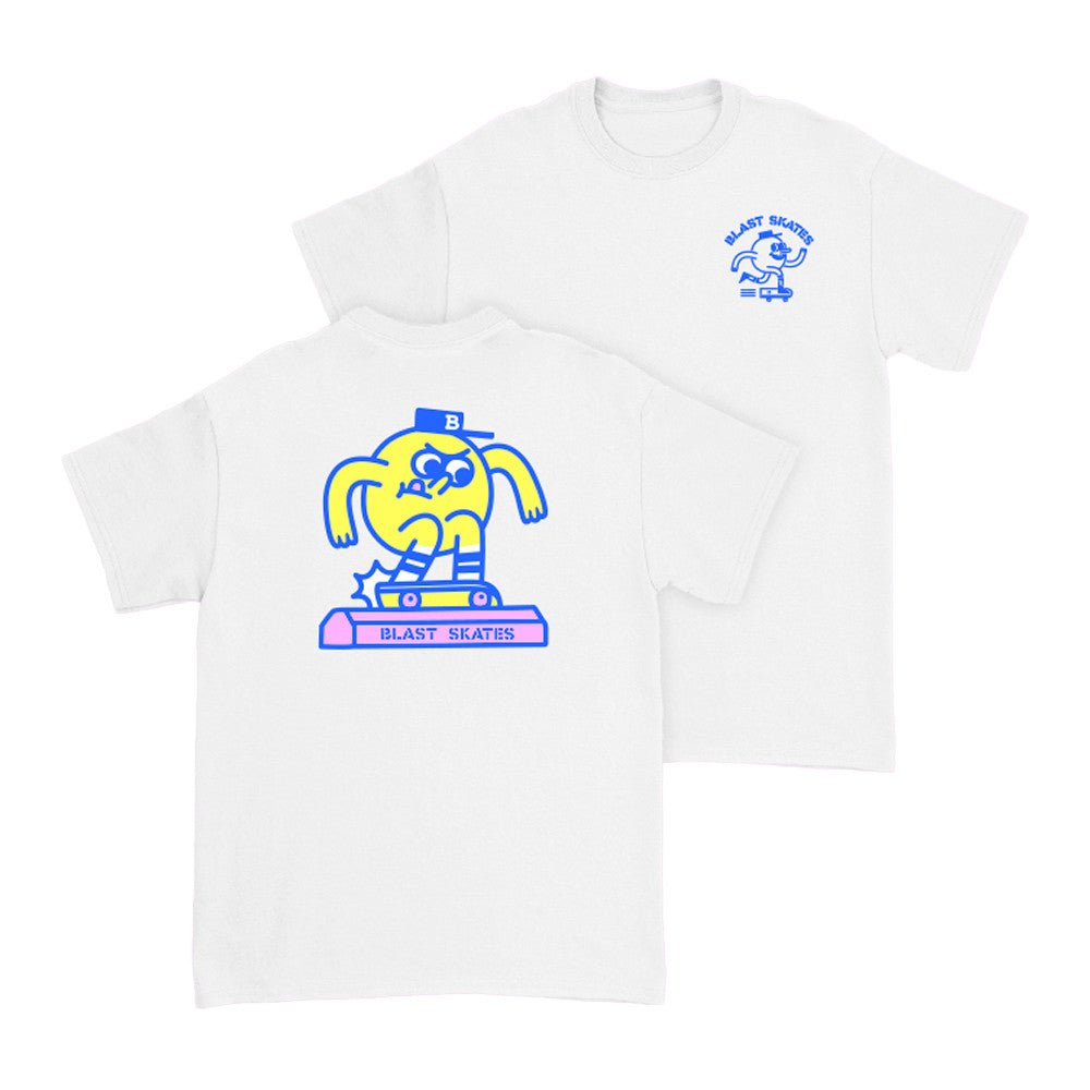T-Shirt Mascot Curb Club (white) - SkateTillDeath.com