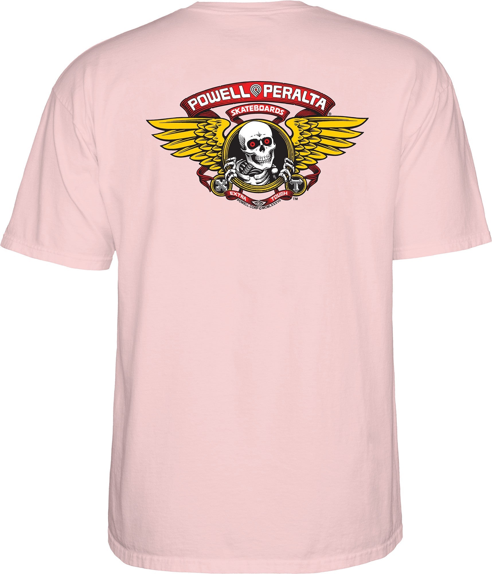 T-shirt Powell-Peralta™Winged Ripper Light Pink - SkateTillDeath.com