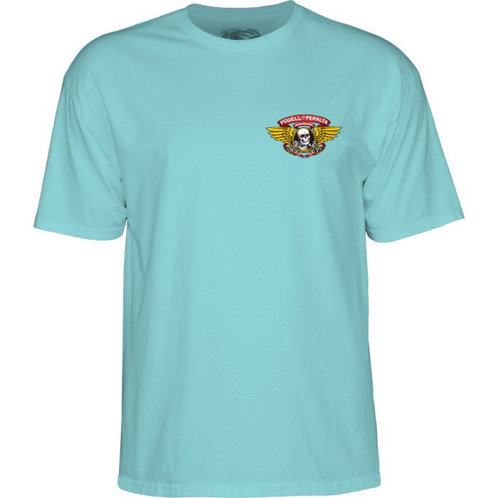 T-shirt Powell-Peralta™Winged Ripper Teal - SkateTillDeath.com