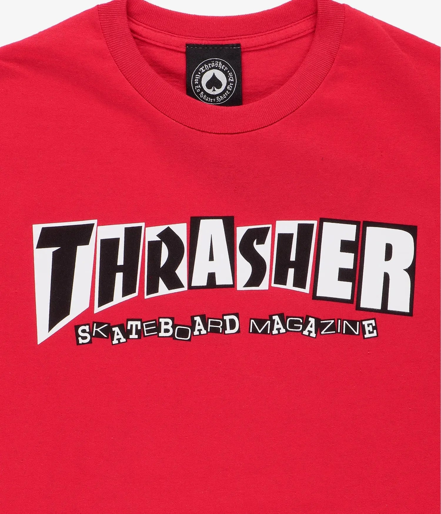 Thrasher X Baker Logo T-Shirt (Red) - SkateTillDeath.com