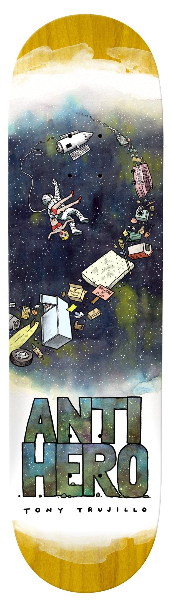 Trujillo 'Space Junk' Pro Series 8.06" (Multi) Deck - SkateTillDeath.com