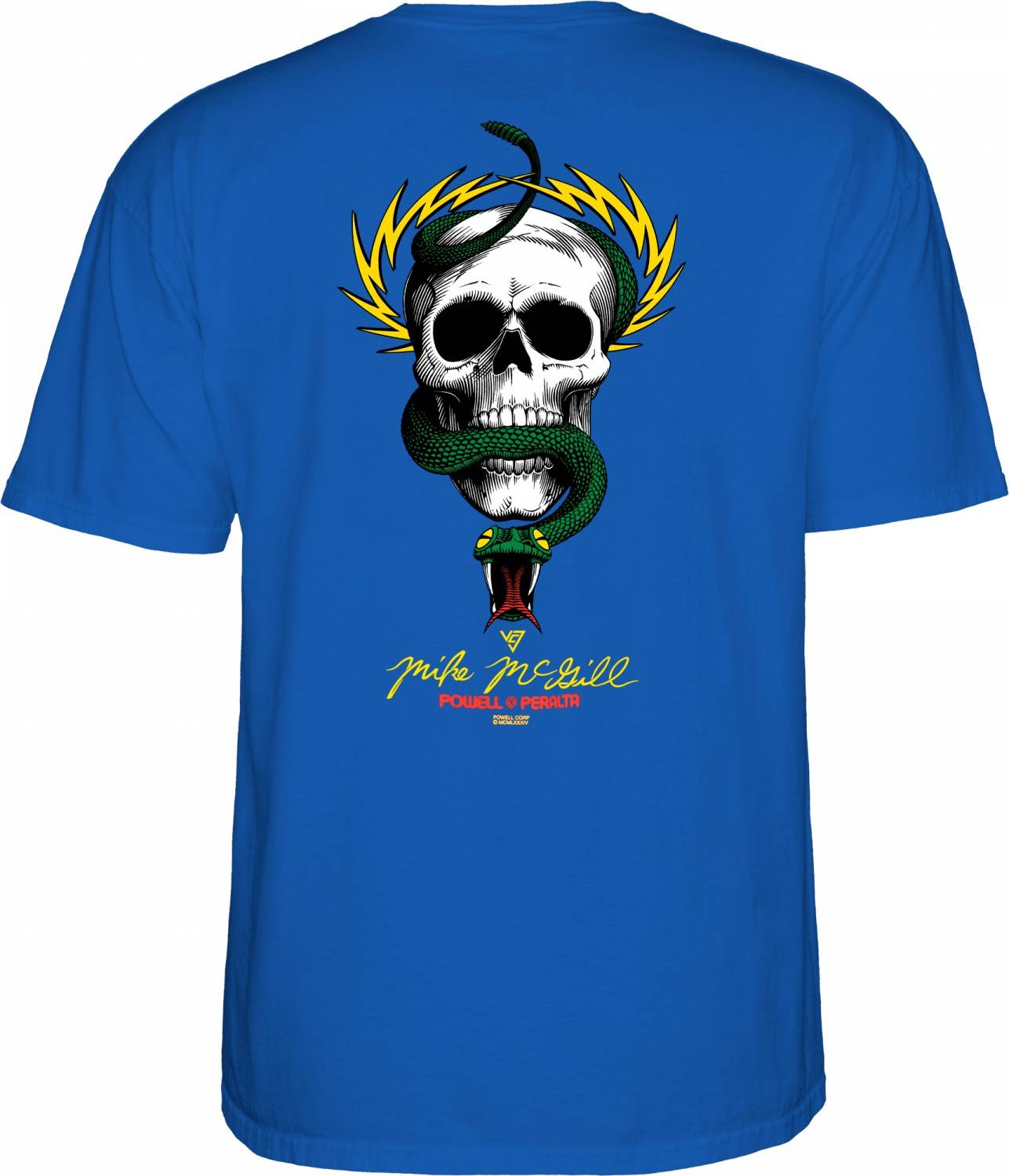 Tshirt Powell Peralta Mike McGill Royal Blue - SkateTillDeath.com