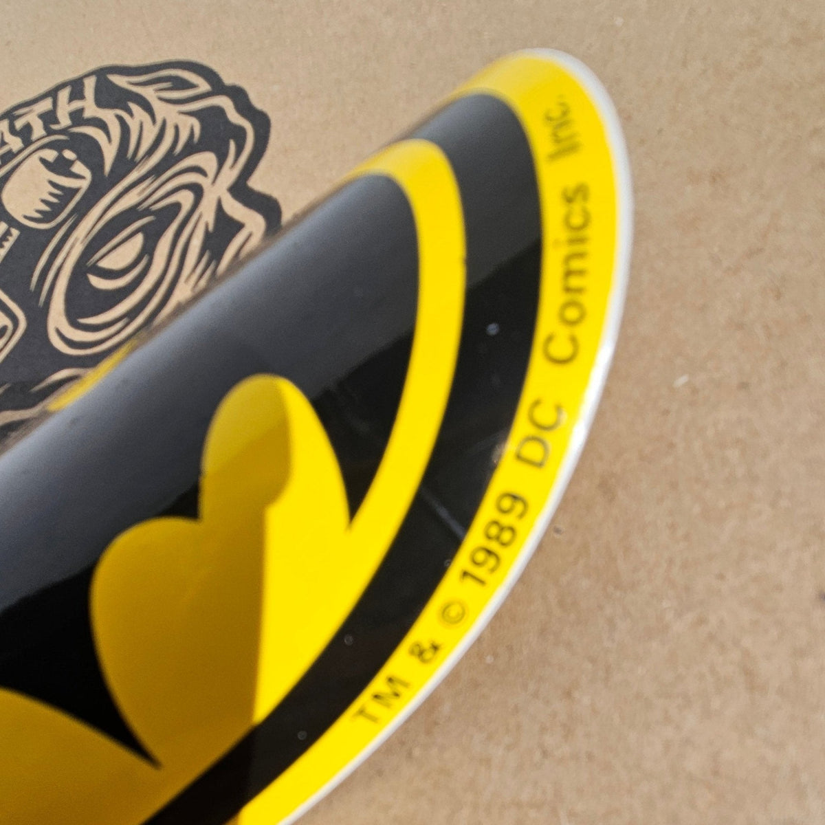 Vintage Batman Logo DC Comics from 1989 - SkateTillDeath.com