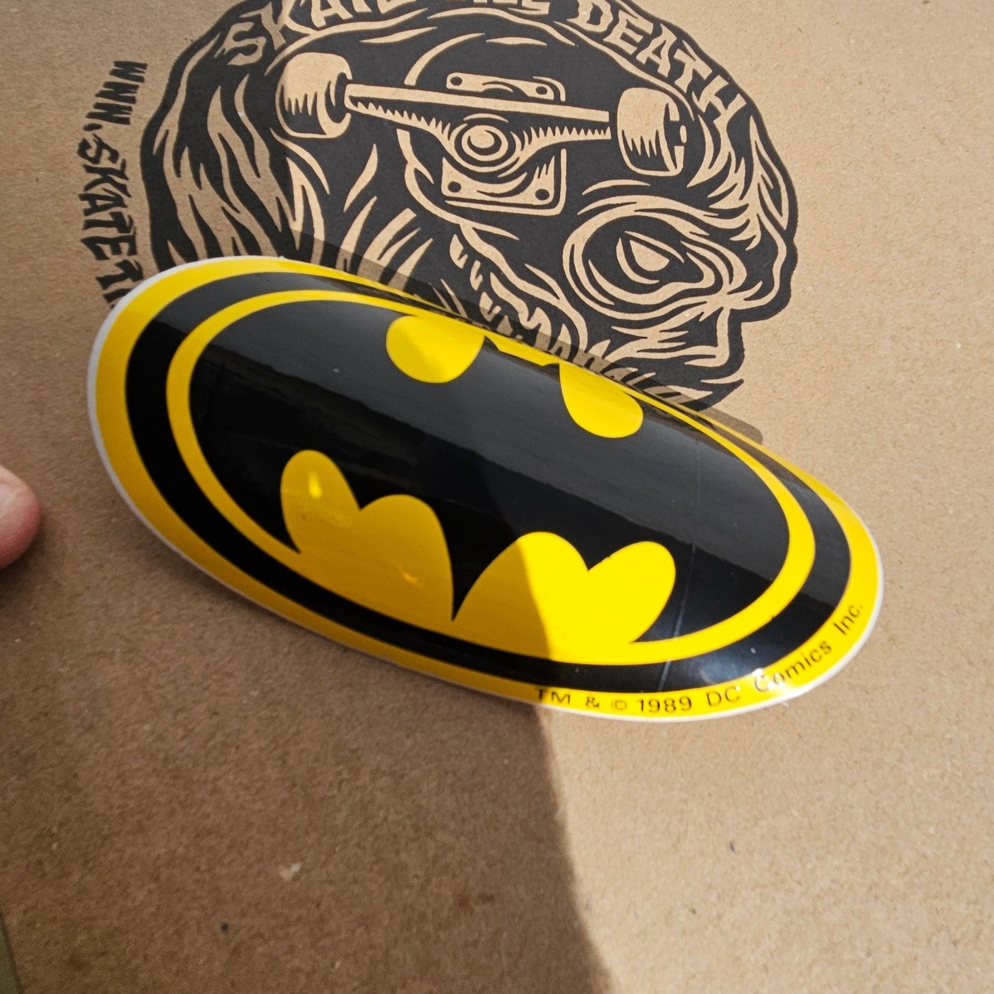 Vintage Batman Logo DC Comics from 1989 - SkateTillDeath.com