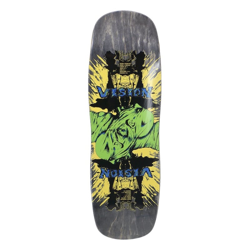 VISION DOUBLE VISION - OLD SCHOOL SKATEBOARD DECK - Black - SkateTillDeath.com