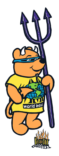 WORLD INDUSTRIES STICKER ROCCO III - SkateTillDeath.com